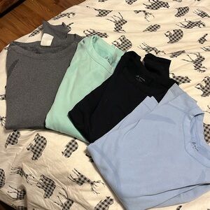 P'tula Long Sleeve Tops - Gray, Mint, Black, Light Blue